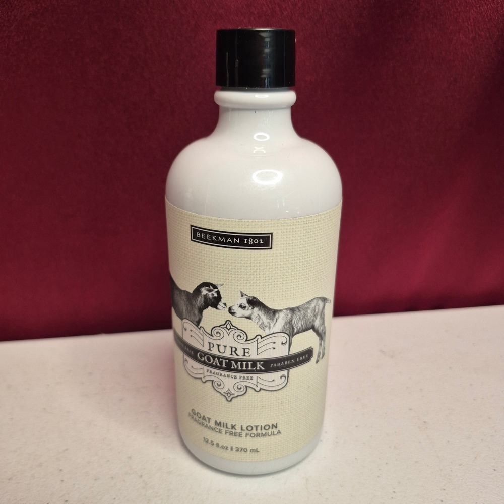 Beekman 1802 Pure Goat Milk Lotion 12.5oz Lot of 3 Fragrance Free Sensitive Skin - Picture 2 of 6